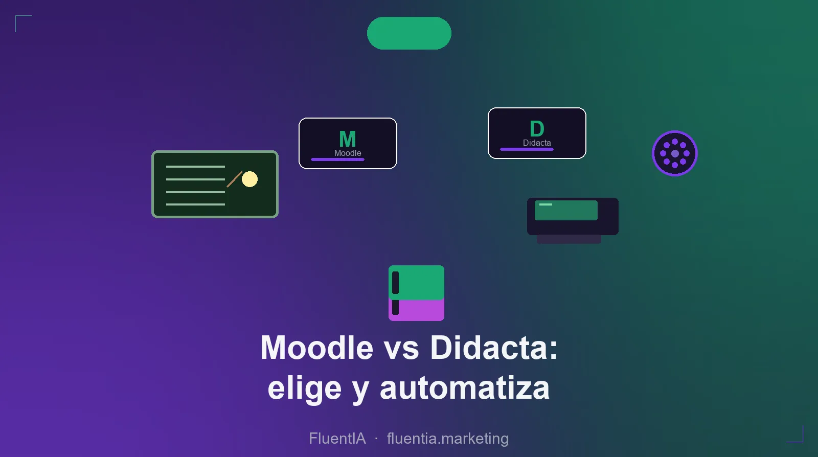 Ilustración de Moodle vs Didacta